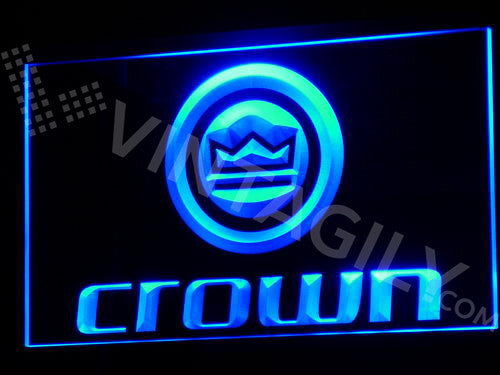 Crown LED Sign - Blue - TheLedHeroes