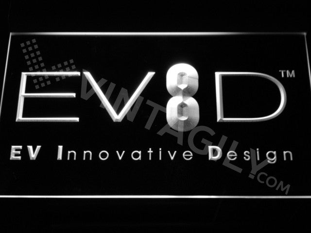 EV Innovative Design LED Sign - White - TheLedHeroes