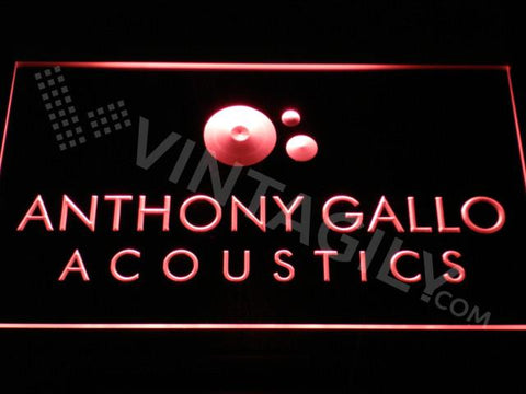 Anthony Gallo Acoustics LED Neon Sign USB - Red - TheLedHeroes