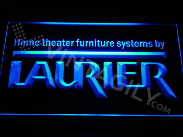 Laurier 1 LED Sign - Blue - TheLedHeroes