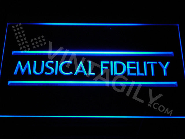 Musical Fidelity LED Sign - Blue - TheLedHeroes