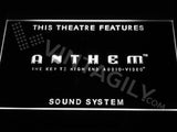 Anthem Sound System LED Neon Sign USB - White - TheLedHeroes