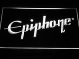 Epiphone Electronic Guitar LED Neon Sign USB - White - TheLedHeroes
