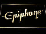 FREE Epiphone Electronic Guitar LED Sign - Yellow - TheLedHeroes