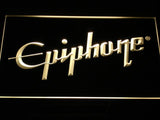 Epiphone Electronic Guitar LED Neon Sign USB - Yellow - TheLedHeroes