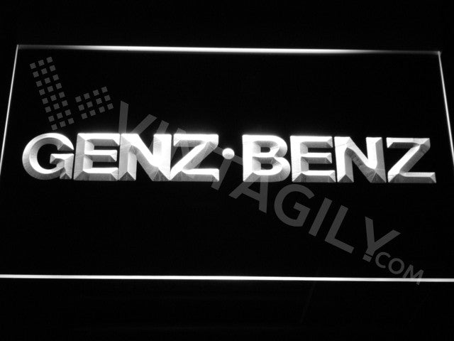 Genz Benz LED Sign - White - TheLedHeroes