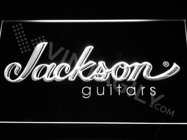 Jackson Guitars LED Sign - White - TheLedHeroes