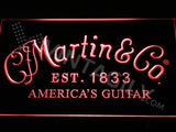 Martin & Co. Guitars LED Sign - Red - TheLedHeroes