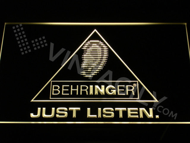 Behringer LED Sign - Yellow - TheLedHeroes