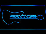 FREE Fernandes Guitar 2 LED Sign - Blue - TheLedHeroes