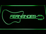 FREE Fernandes Guitar 2 LED Sign - Green - TheLedHeroes