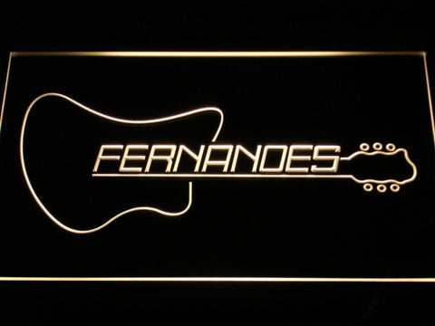 FREE Fernandes Guitar 2 LED Sign - Multicolor - TheLedHeroes