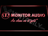 FREE Monitor Audio LED Sign - Red - TheLedHeroes