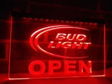 Bud Light Open LED Neon Sign Electrical - Red - TheLedHeroes