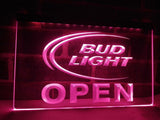 Bud Light Open LED Neon Sign USB - Purple - TheLedHeroes