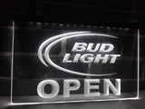 Bud Light Open LED Neon Sign Electrical - White - TheLedHeroes