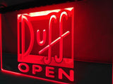 Duff Open LED Neon Sign Electrical - Red - TheLedHeroes
