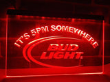 FREE Bud Light It's 5pm Somewhere LED Sign - Red - TheLedHeroes