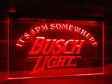 FREE Busch Light It's 5pm Somewhere LED Sign - Red - TheLedHeroes