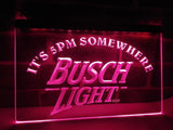 FREE Busch Light It's 5pm Somewhere LED Sign - Purple - TheLedHeroes