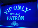 Tequila Patron VIP Only LED Neon Sign Electrical - Blue - TheLedHeroes