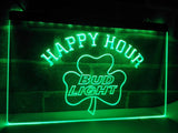 Bud Light Shamrock Happy Hour LED Neon Sign USB - Green - TheLedHeroes