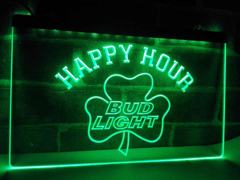 FREE Bud Light Shamrock Happy Hour LED Sign -  - TheLedHeroes