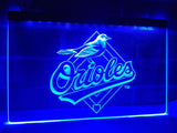 Baltimore Orioles (3) LED Neon Sign USB - Blue - TheLedHeroes
