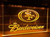 FREE San Francisco 49ers Budweiser LED Sign - Yellow - TheLedHeroes