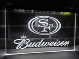 San Francisco 49ers Budweiser LED Neon Sign Electrical - White - TheLedHeroes