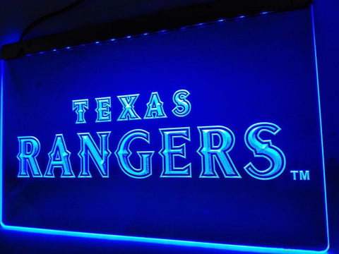 Texas Rangers (4) LED Neon Sign USB -  - TheLedHeroes