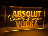 Absolut Vodka LED Neon Sign USB - Yellow - TheLedHeroes