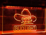 Bud Light Georges Strait LED Neon Sign Electrical - Orange - TheLedHeroes