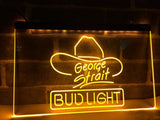 Bud Light Georges Strait LED Neon Sign USB - Yellow - TheLedHeroes