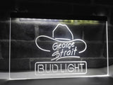 FREE Bud Light Georges Strait LED Sign - White - TheLedHeroes