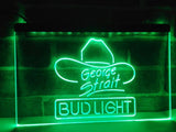 Bud Light Georges Strait LED Neon Sign USB - Green - TheLedHeroes