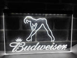 Budweiser Girl LED Neon Sign USB - White - TheLedHeroes