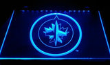 Winnipeg Jets (3) LED Neon Sign Electrical - Blue - TheLedHeroes