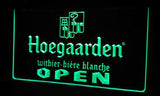 Hoegaarden Open LED Neon Sign Electrical - Green - TheLedHeroes