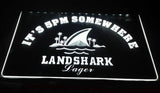 FREE Landshark Lager It's 5pm Somewhere LED Sign - White - TheLedHeroes