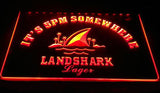 FREE Landshark Lager It's 5pm Somewhere LED Sign - Red - TheLedHeroes