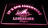 FREE Landshark Lager It's 5pm Somewhere LED Sign - Purple - TheLedHeroes