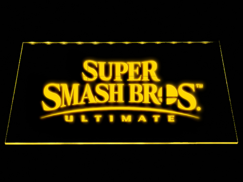 FREE Super Smash Bros Ultimate LED Sign - Yellow - TheLedHeroes