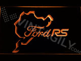 Ford RS N??rburgring LED Neon Sign USB - Orange - TheLedHeroes