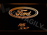 Ford RS 500 LED Neon Sign USB - Orange - TheLedHeroes