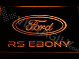 Ford RS Ebony LED Neon Sign Electrical - Orange - TheLedHeroes