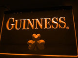Guinness Beer Shamrock (2) LED Neon Sign USB - Orange - TheLedHeroes