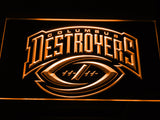 FREE Columbus Destroyers  LED Sign - Orange - TheLedHeroes