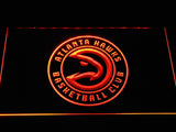 Atlanta Hawks 2 LED Neon Sign Electrical - Orange - TheLedHeroes