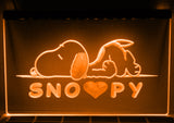 FREE Snoopy Peanuts LED Sign - Orange - TheLedHeroes